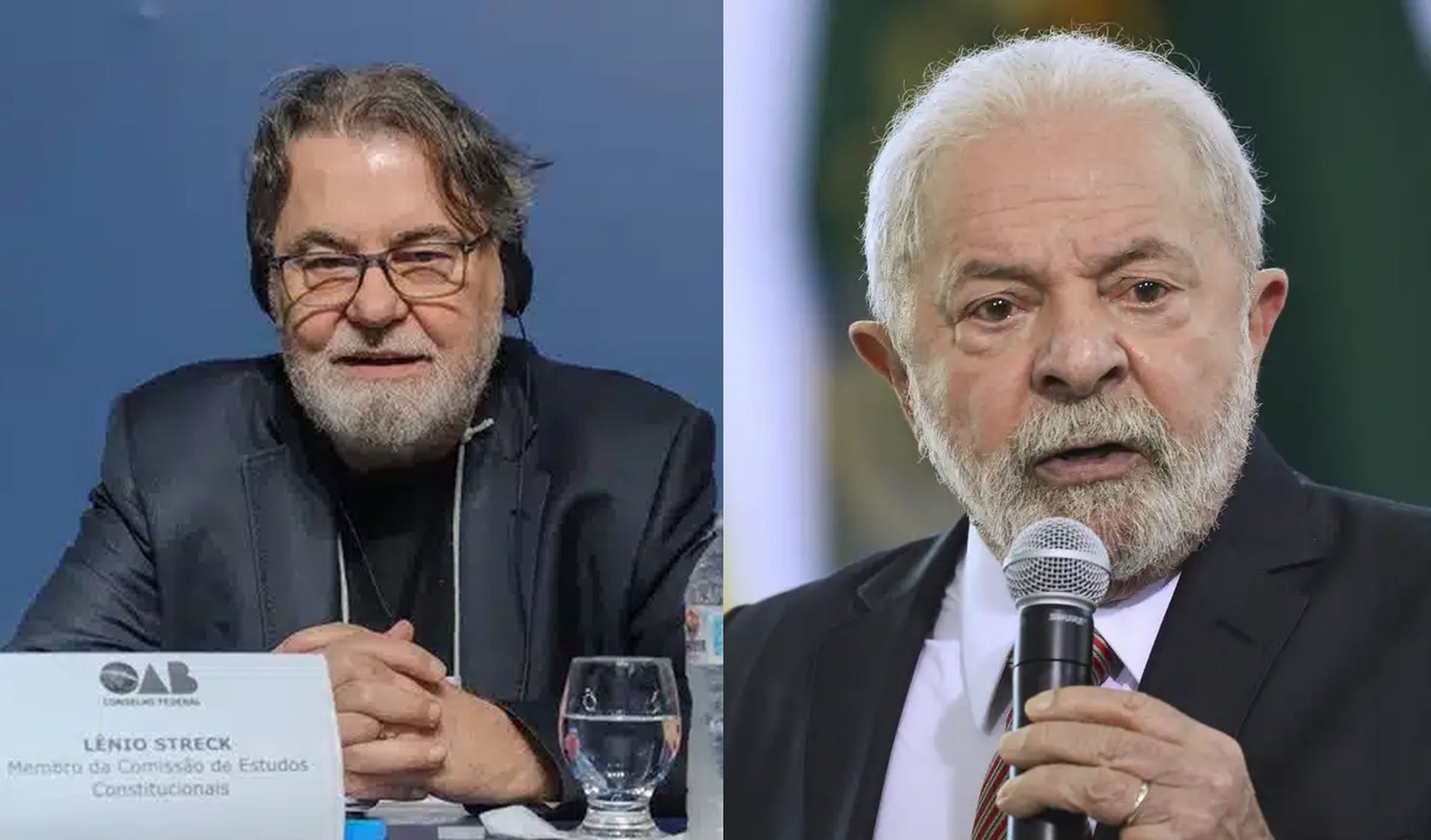 Lenio Streck e Lula. Foto: Uarlen Valerio/CFOAB/EBC