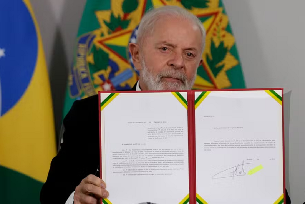 Lula solicitou ao Congresso estado de calamidade orçamentária para atendimento as cidades do RS - Cristiano Mariz/O Globo