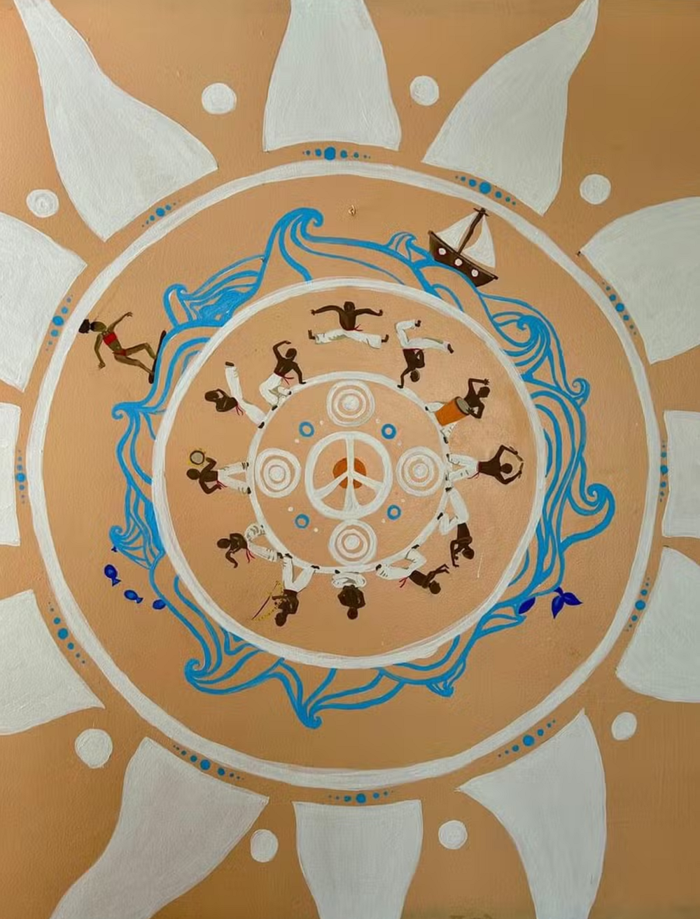 Mandala pintada por Alma