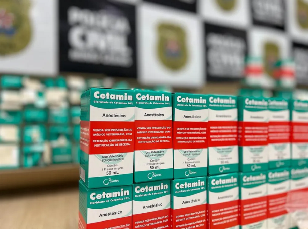 Caixas de cetamina