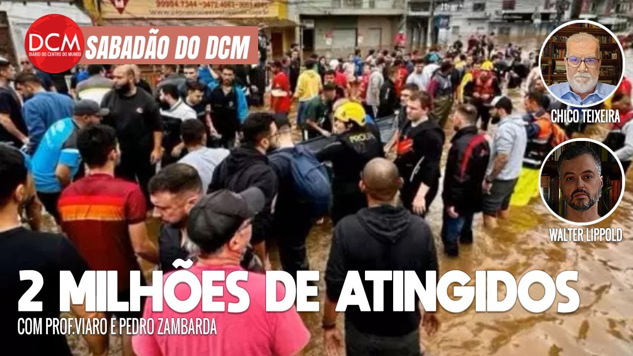 Sabadão no DCM: Repórteres da Globo são atacados no RS; Número de mortos sobe para 136, diz Defesa Civil. Foto: Reprodução/DCMTV/YouTube
