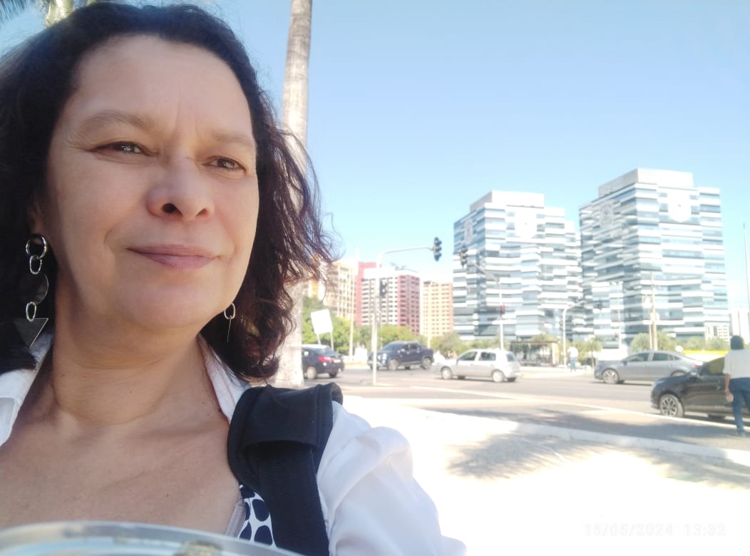 Heloisa de Carvalho no dia de seu depoimento à PF. Foto enviada ao DCM