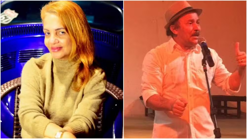 Montagem de fotos de Regina Belo e Aldanísio Paiva