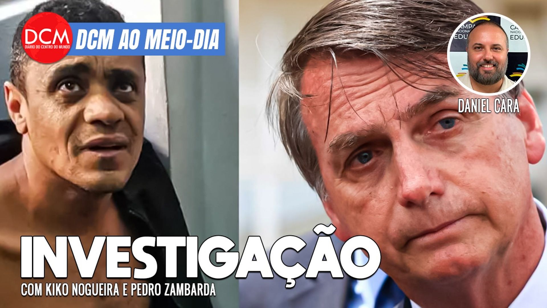 DCM Ao Meio-Dia: PF acha vídeo de nova joia envolvendo Bolsonaro; investigação diz que Adélio agiu sozinho na facada. Foto: Reprodução/DCMTV