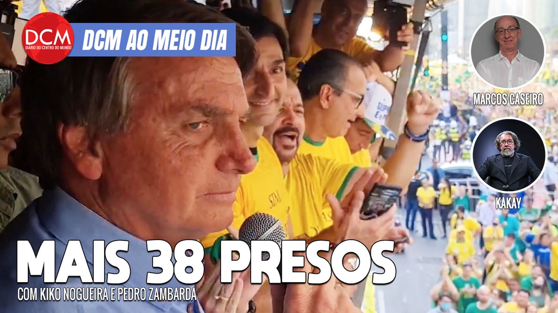 DCM Ao Meio-Dia: TRF-4 volta a permitir importação de arroz pelo governo Lula; PF prende mais 38 bolsonaristas. Foto: Reprodução/DCMTV/YouTube