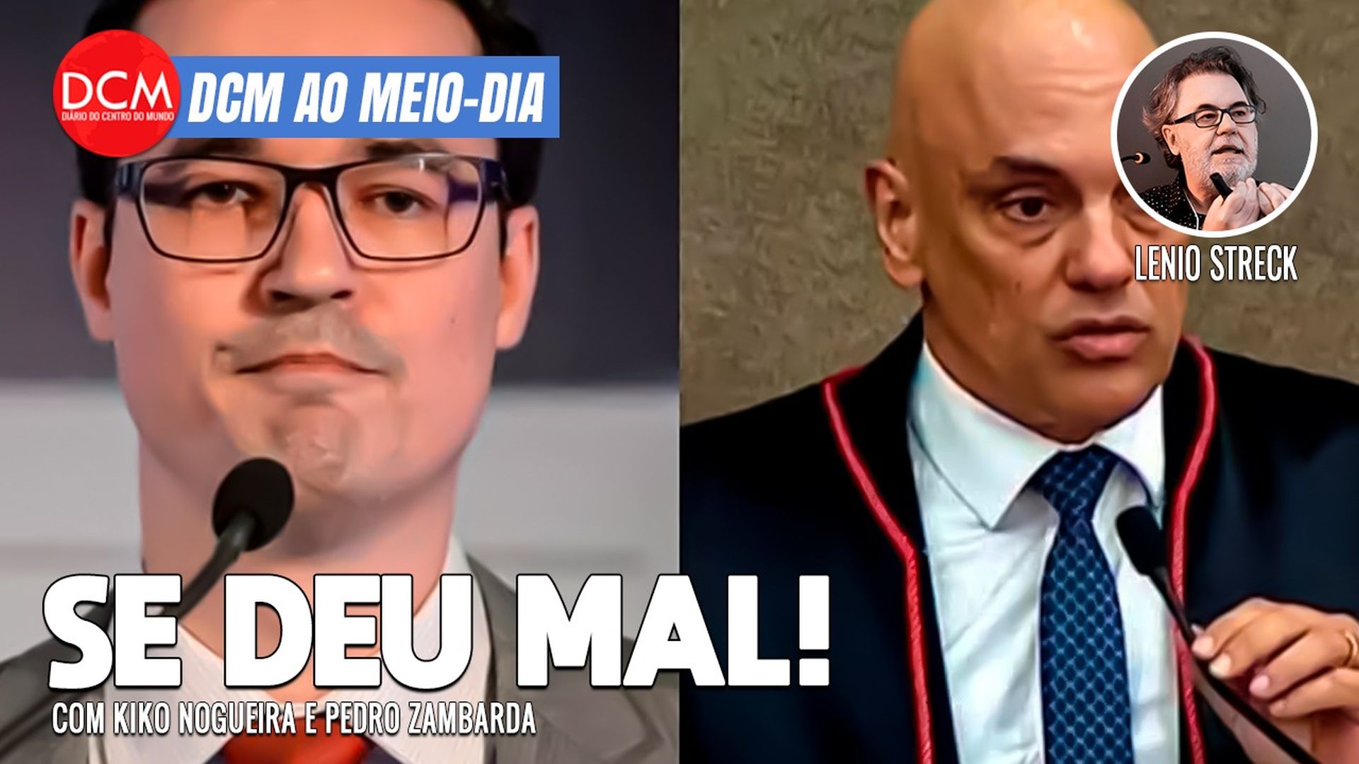 DCM Ao Meio-Dia: PGR arquiva pedido de Deltan contra Moraes; Espanha condena à prisão 3 por ataque racista à Vini Jr. Foto: Reprodução/DCMTV