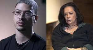 Montagem de fotos de Gabriel Costa e Wilma Petrillo, ambos sérios