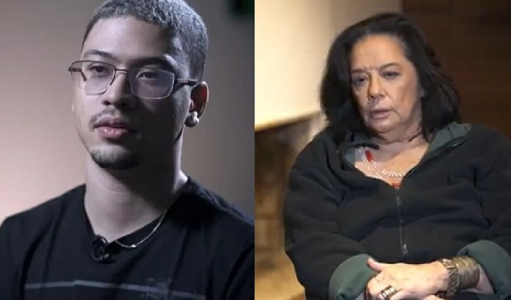 Montagem de fotos de Gabriel Costa e Wilma Petrillo, ambos sérios