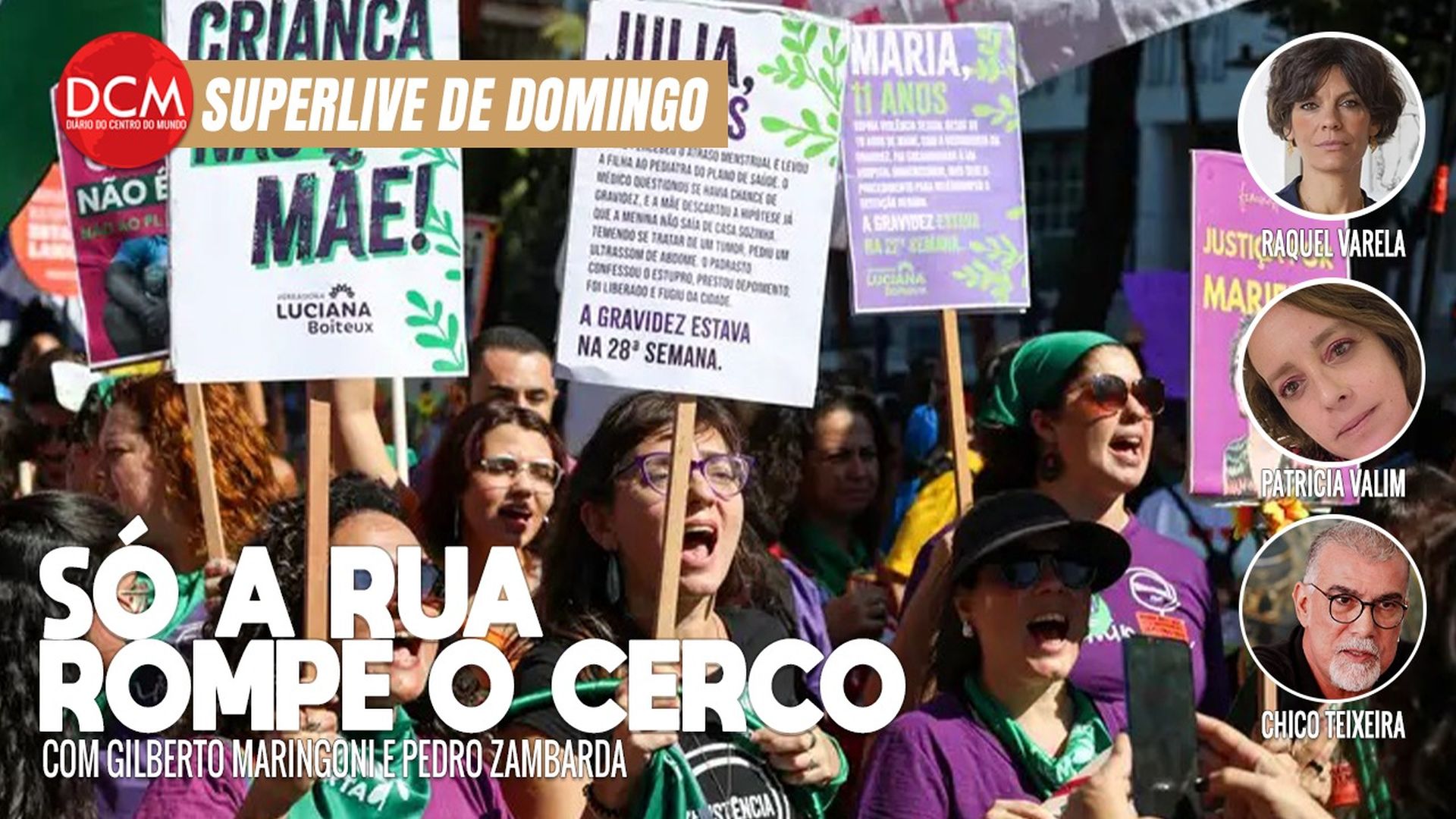 Superlive de Domingo: Semana tensa: juros altos, censura a Ziraldo e oposição da mídia. Mulheres apontam saída. Foto: Reprodução/DCMTV