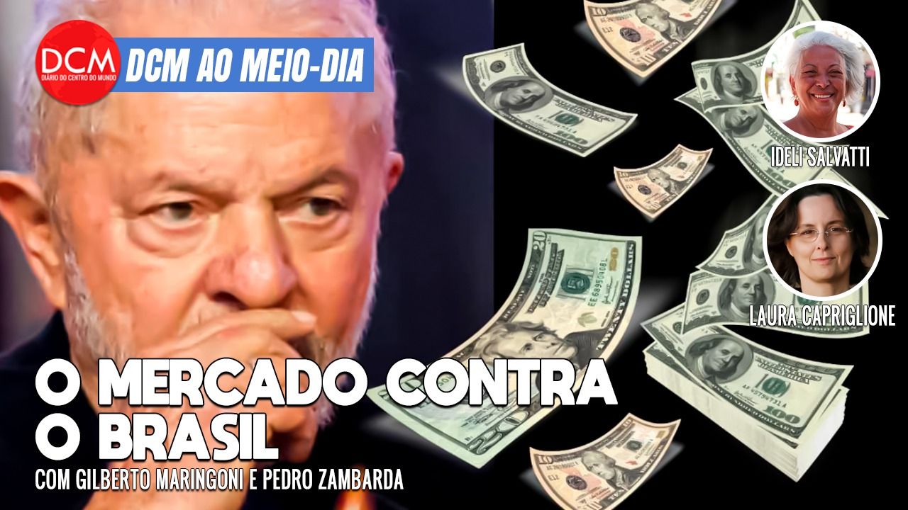 DCM Ao Meio-Dia: Bandidagem do dólar quer sangue. Lula indignado. Foto: Reprodução/DCMTV