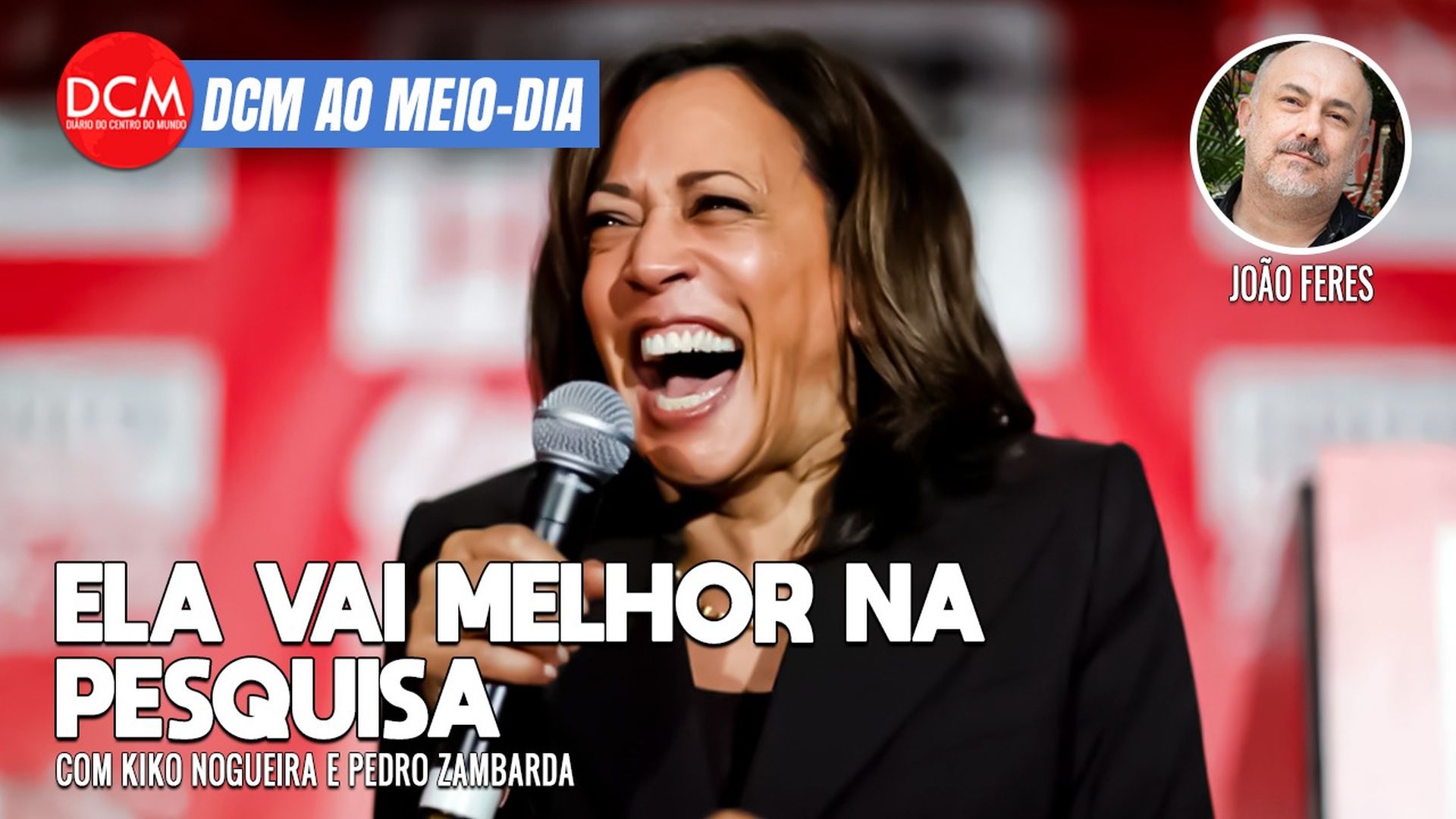 DCM Ao Meio-Dia: Sabesp privatizada e pirateada por Tarcísio; Kamala arrecada US$ 100 milhões em 2 dias. Foto: Reprodução/DCMTV
