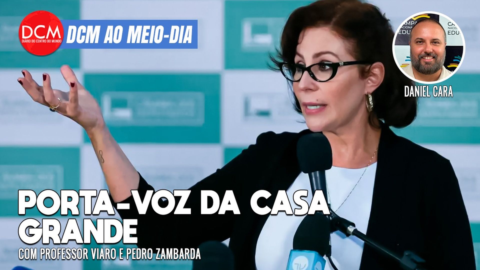 DCM Ao Meio-Dia: Benedita denunciará Zambelli por racismo; Wassef: PF abrirá novos inquéritos após analisar celulares. Foto: Reprodução/DCMTV