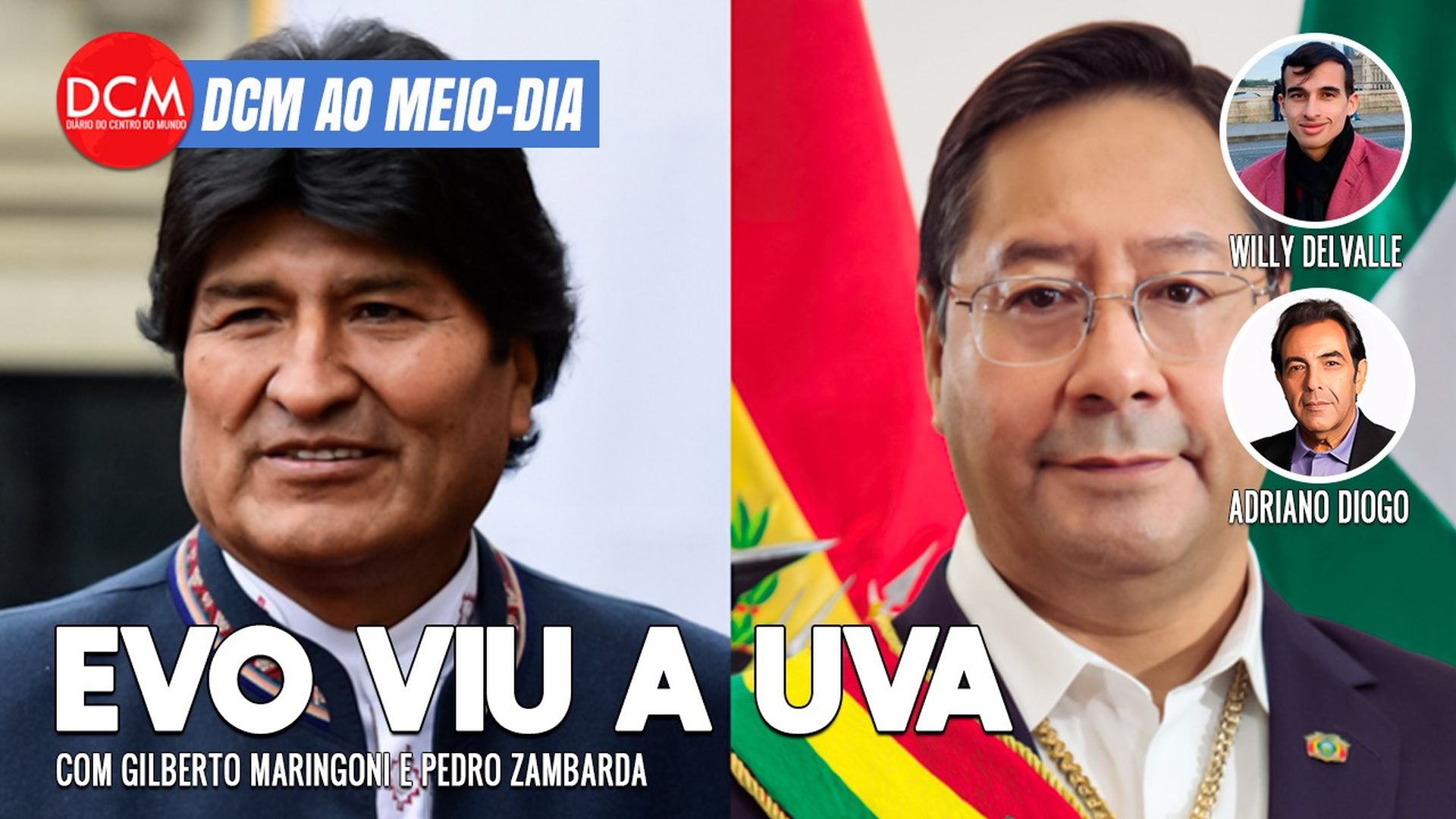 DCM Ao Meio-Dia: O que pretende o ex-presidente boliviano ao detonar seu antigo aliado? Foto: Reprodução/YouTube