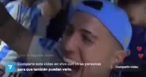 Registro de live feita por Enzo Fernandez