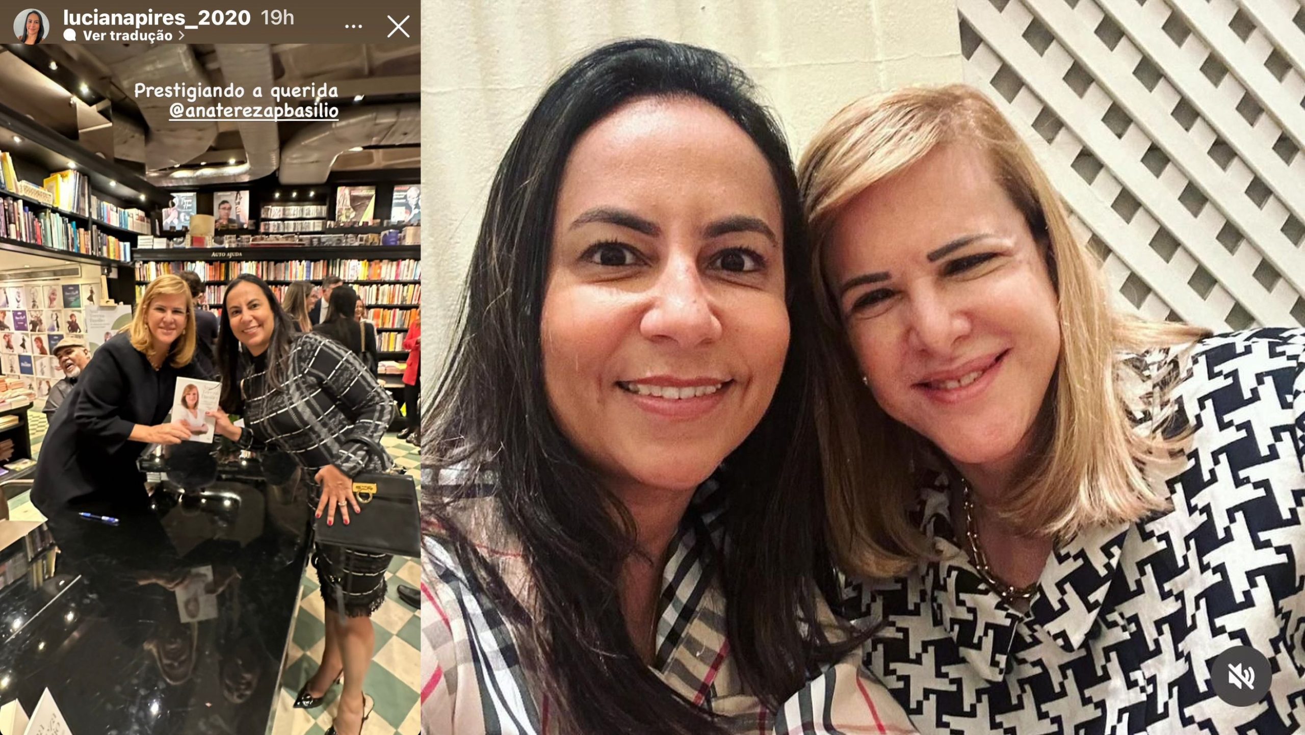 Com Ana Tereza Basílio, da associação conservadora. Foto: Reprodução/Instagram