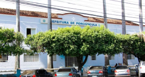 Fachada da Prefeitura de Porciúncula