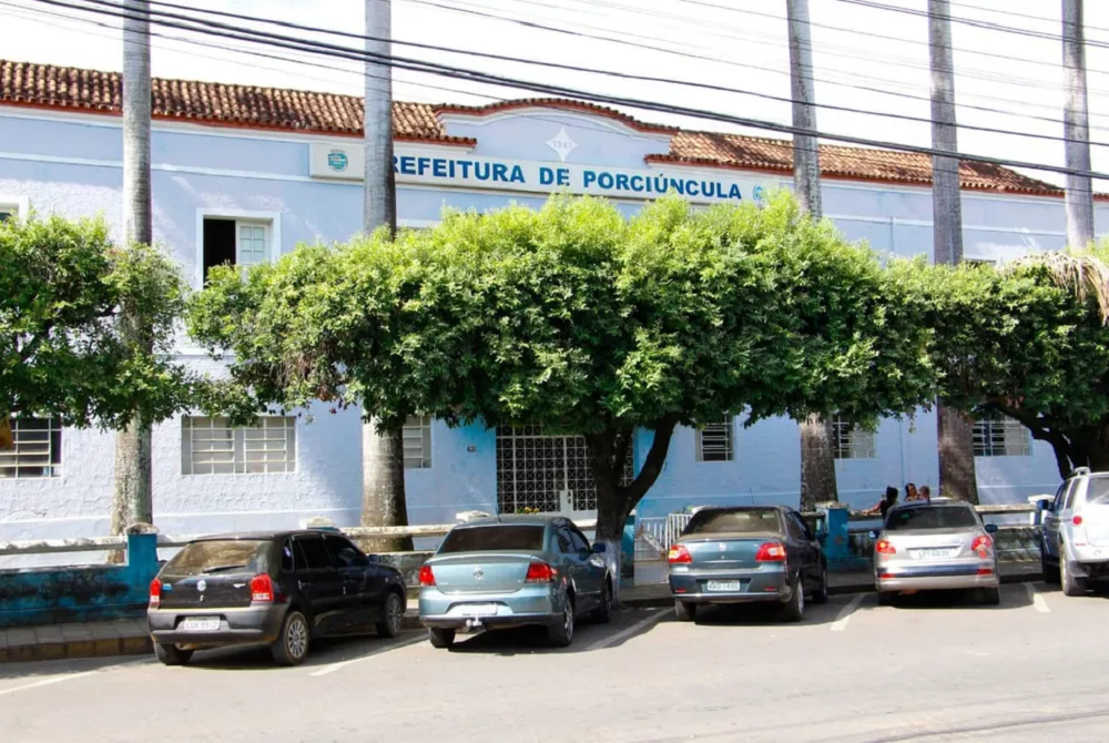 Fachada da Prefeitura de Porciúncula