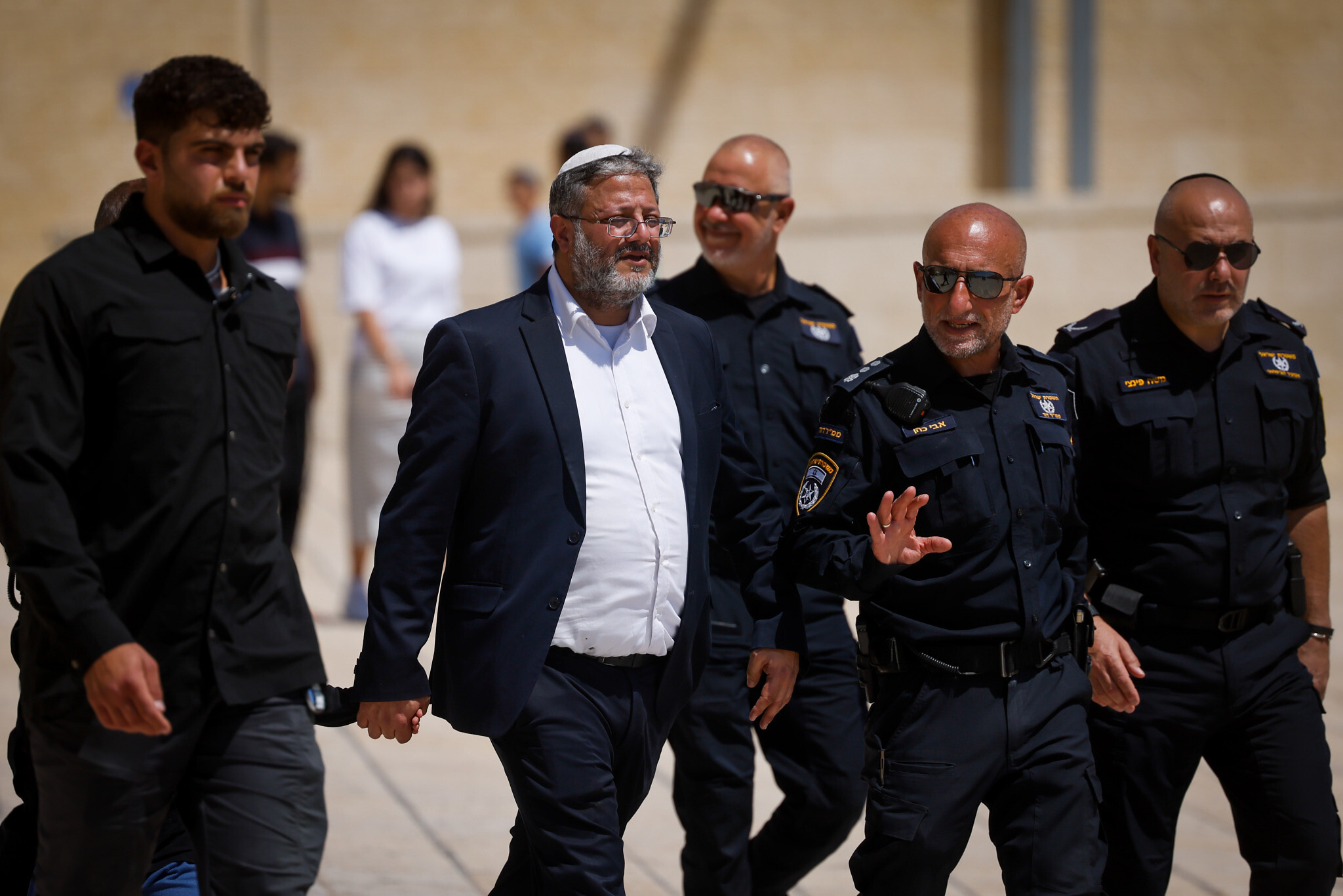 Ben Gvir durante visita a Jerusalém