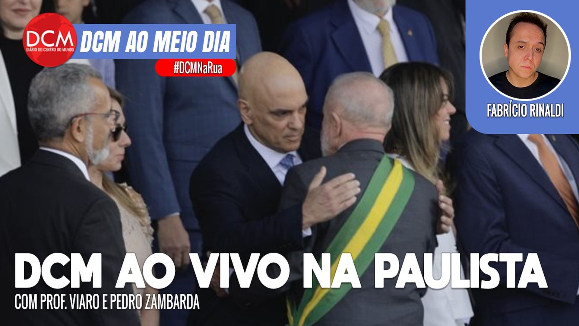Ao Meio-Dia: Anielle fala do assédio; Xandão ovacionado no 7 de setembro; DCM na Paulista com o gado. Foto: Reprodução/DCMTV/YouTube