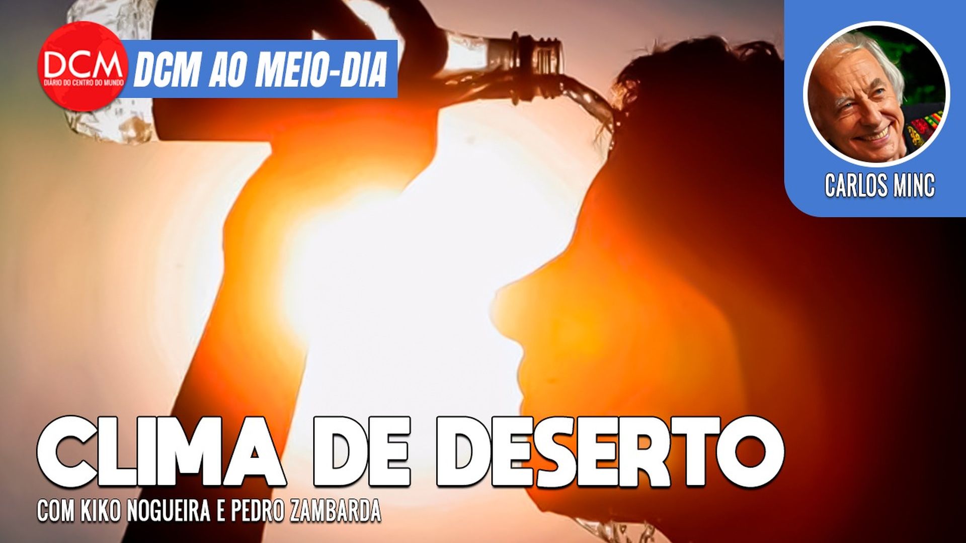 DCM Ao Meio-Dia: Inflação zero em agosto é melhor com deflação de alimentos; clima de deserto: Lula vai a Manaus. Foto: Reprodução/DCMTV/YouTube