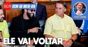 DCM Ao Meio-Dia: Marçal ataca Bolsonaro e Tarcísio após soco de sócio; com prisão revogada, Gusttavo Lima no Brasil. Foto: Reprodução/DCMTV