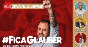 Superlive de Domingo: Glauber fala ao DCM sobre risco de cassação do seu mandato; 22 são presos por incêndios criminosos. Foto: Reprodução/DCMTV