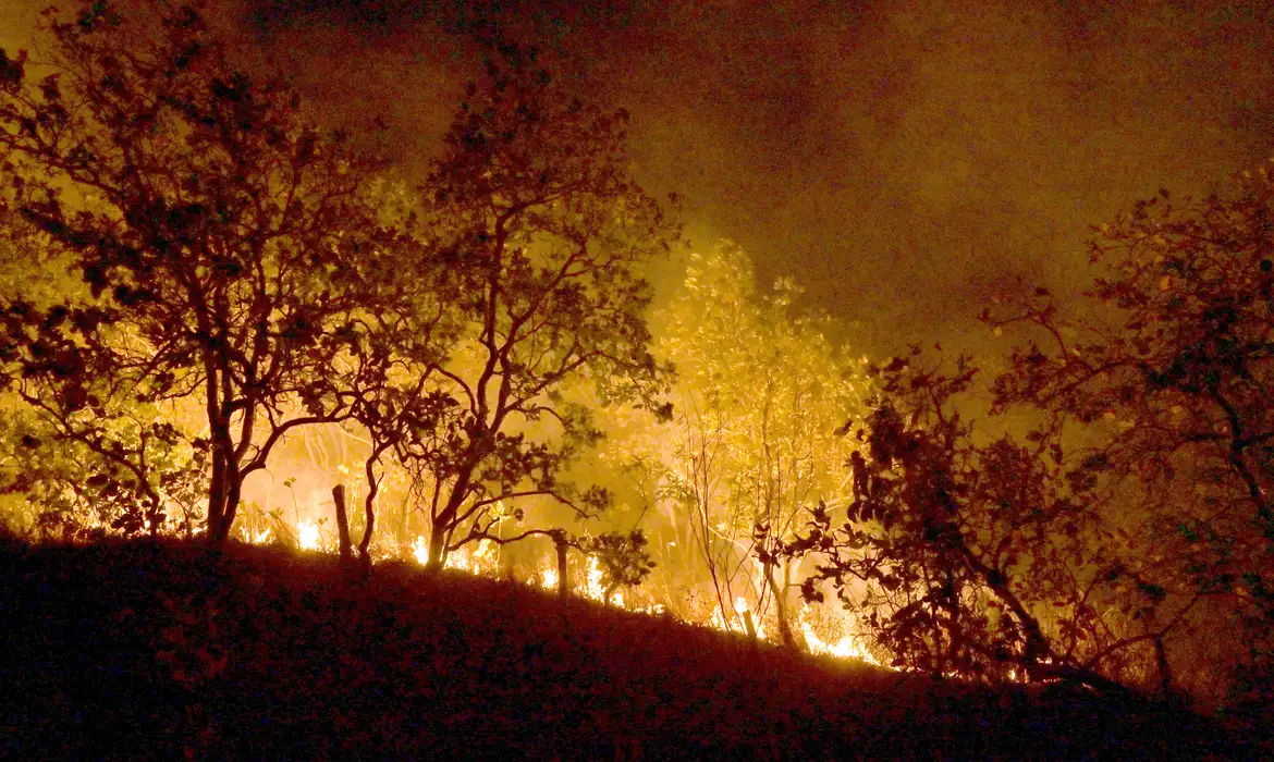 Incêndio em solo brasileiro