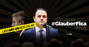 Arte do manifesto de apoio a Glauber Braga (PSOL/RJ)