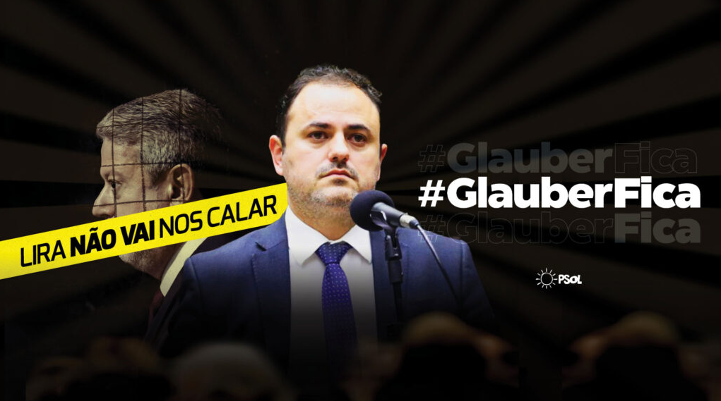 Arte do manifesto de apoio a Glauber Braga (PSOL/RJ)