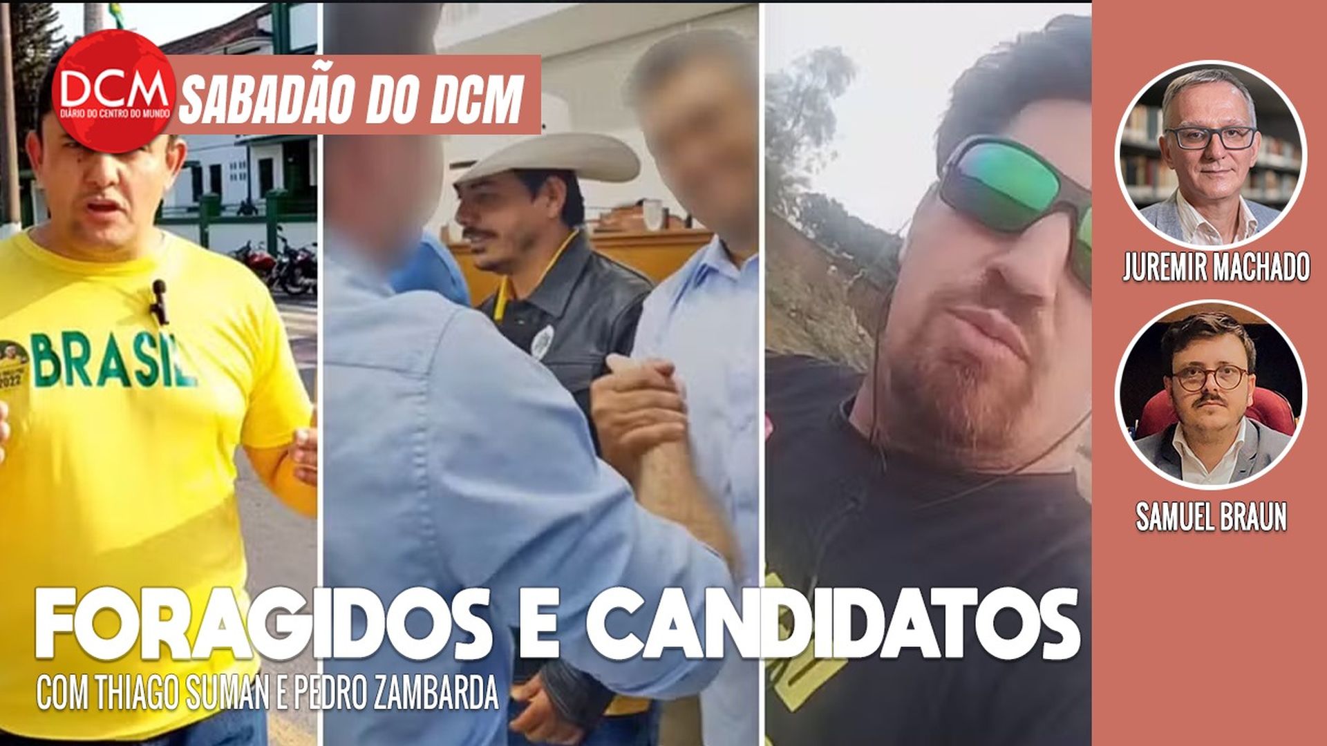 DCM Ao Meio-Dia: PF prende candidato a vereador procurado por 8/1; outros foragidos seguem nas eleições. Foto: Reprodução/DCMTV/YouTube