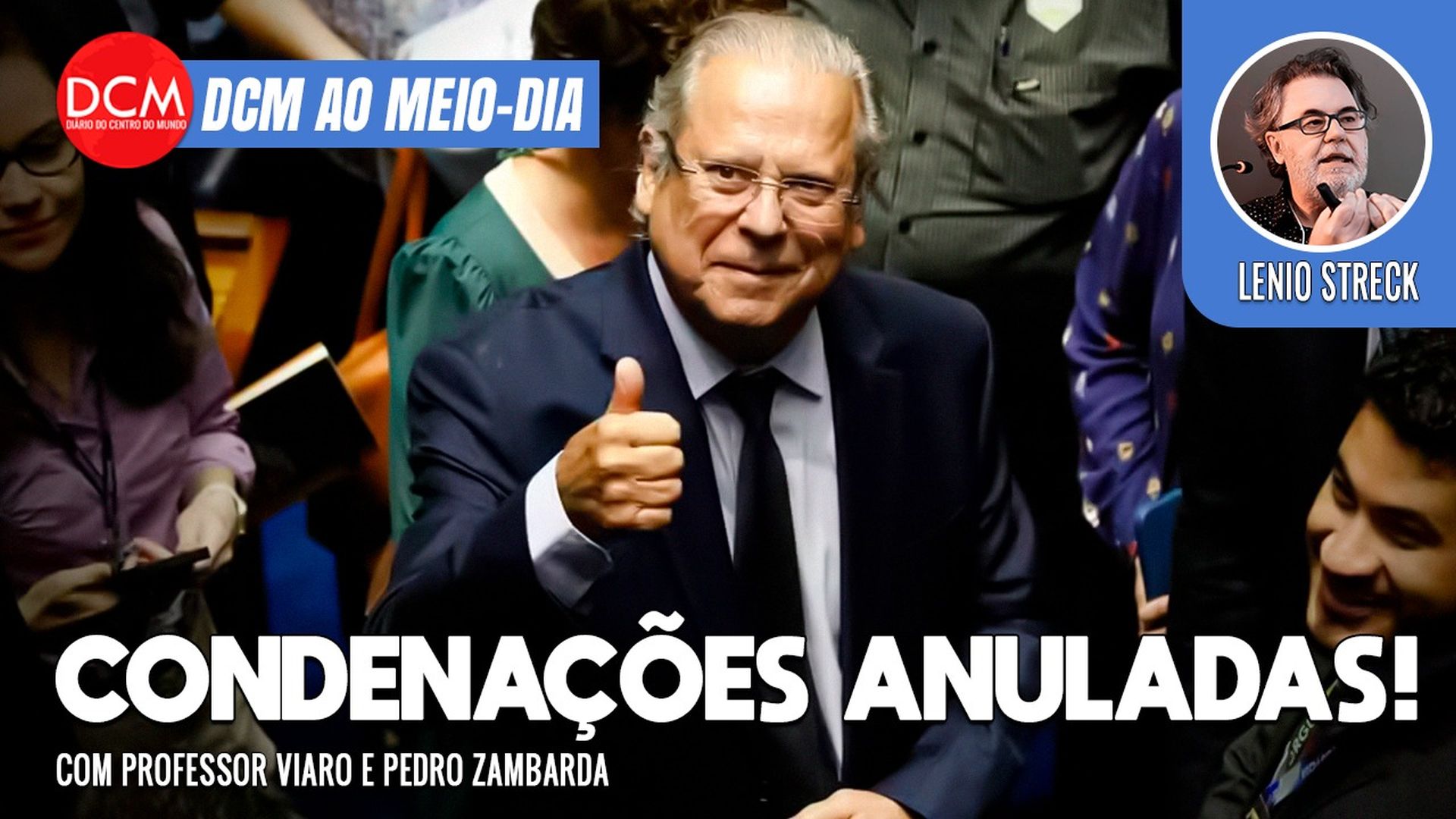 DCM Ao Meio-Dia: Moro surta e Deltan fala em "blindagem a José Dirceu"; Lira trava anistia pensando em sua sucessão. Foto: Reprodução/DCMTV