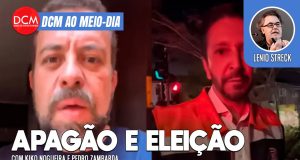 DCM Ao Meio-Dia: Apagão vira desvantagem para Nunes nos debates com Boulos no 2º turno. Foto: Reprodução/DCMTV