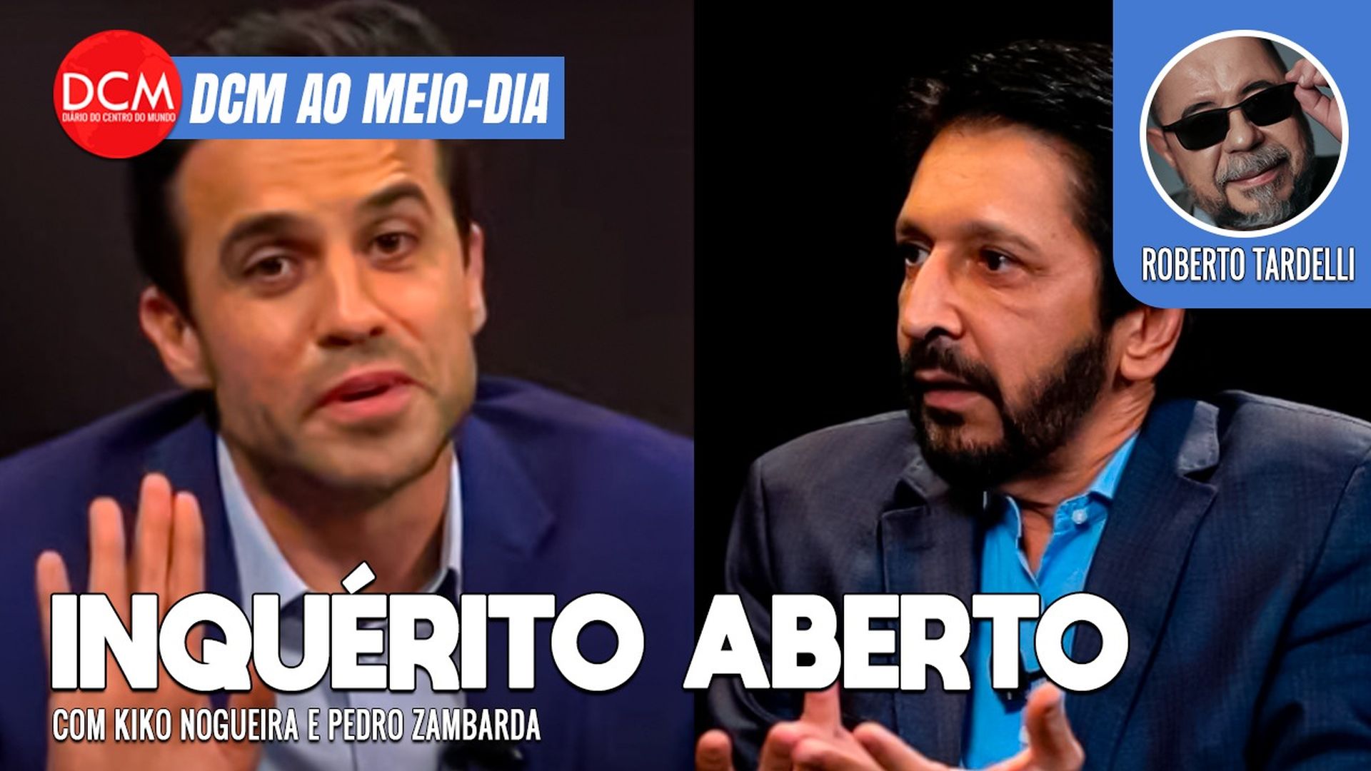 DCM Ao Meio-Dia: PF abre inquérito contra presidente do partido de Marçal; Nunes mantém vantagem após apagão. Foto: Reprodução/DCMTV