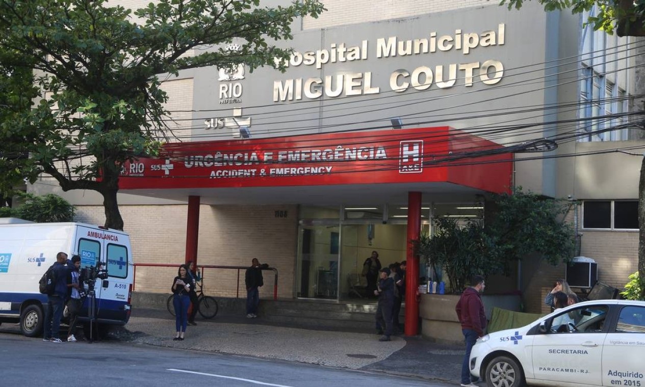 Fachada do Hospital Municipal Miguel Couto, localizado na Zona Sul do Rio de Janeiro