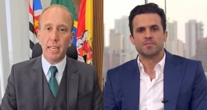 Montagem de fotos do prefeito de Sorocaba, Rodrigo Manga (Republicanos), e o ex-candidato à prefeitura de São Paulo, Pablo Marçal (PRTB)