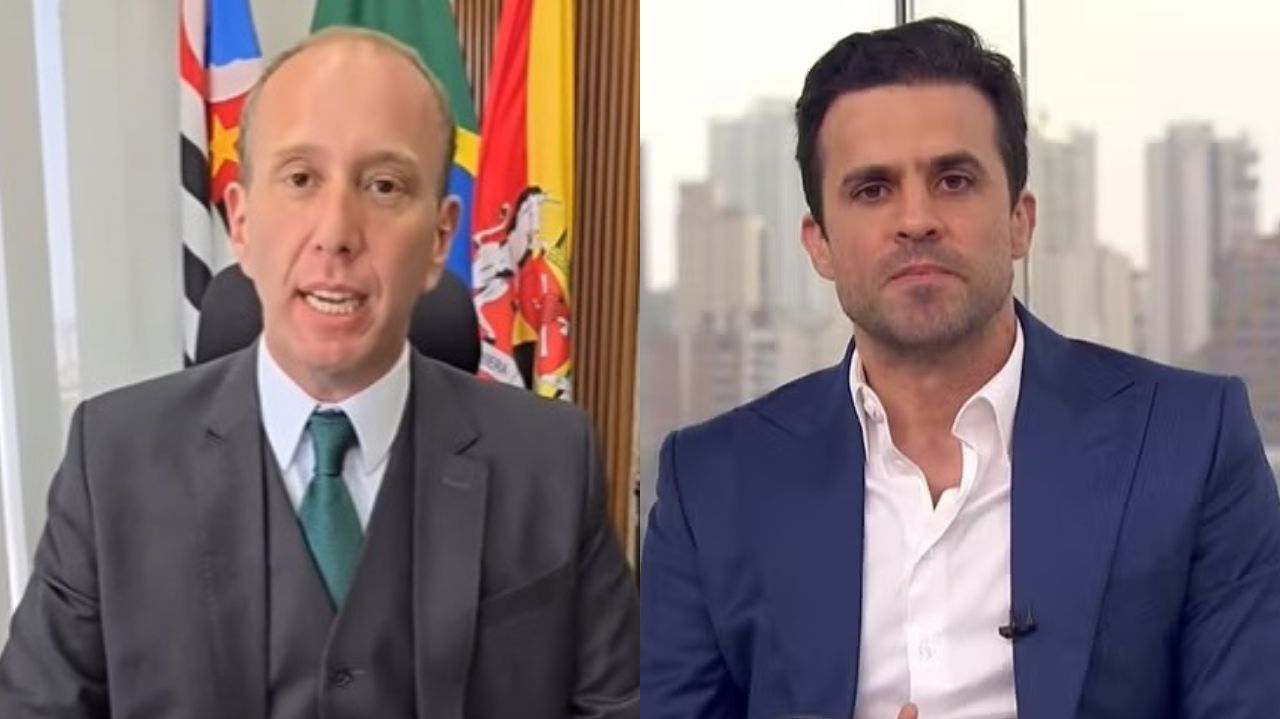 Montagem de fotos do prefeito de Sorocaba, Rodrigo Manga (Republicanos), e o ex-candidato à prefeitura de São Paulo, Pablo Marçal (PRTB)