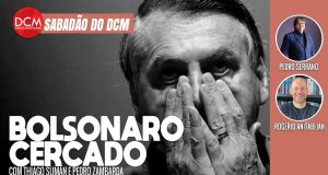 Sabadão no DCM: MP pede bloqueio dos salários de Bolsonaro; golpista ataca Moraes e PF em live. Foto: Reprodução/DCMTV