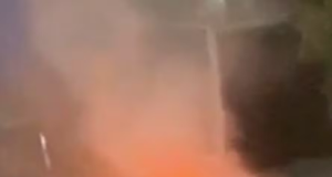 Momento em que carro explodiu em Brasília