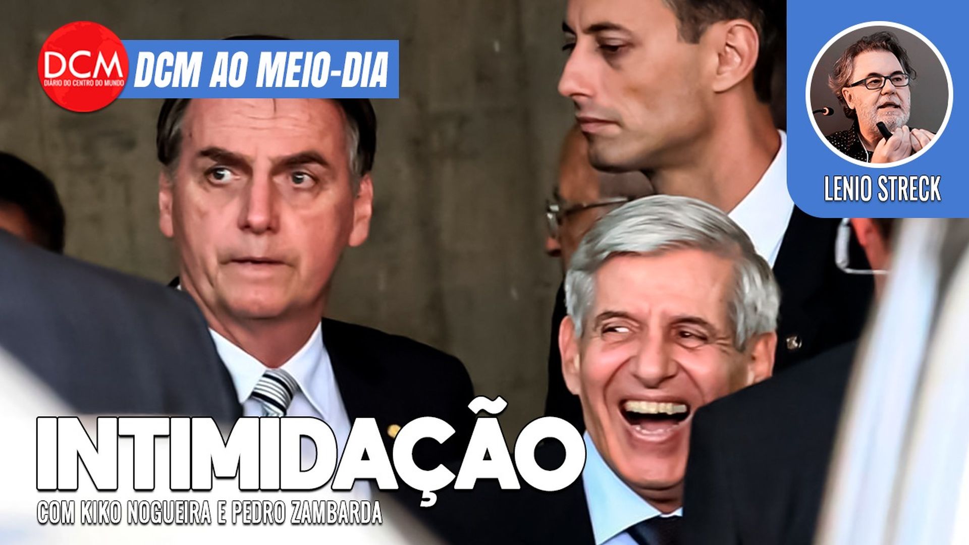 DCM Ao Meio-Dia: PF diz que GSI, chefiada por Heleno, intimidou delegados de casos de Bolsonaro. Foto: Reprodução/DCMTV