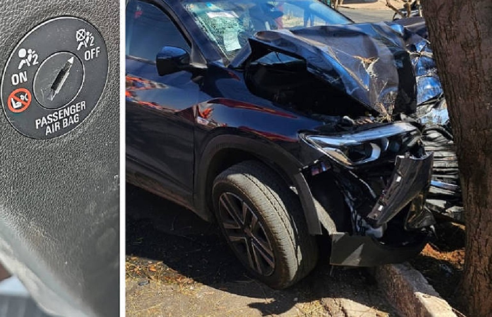 Estado em que carro ficou após batida
