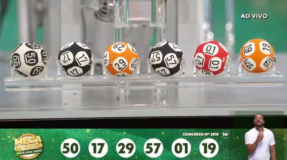 Bolinhas sorteadas na Mega da Virada 2024