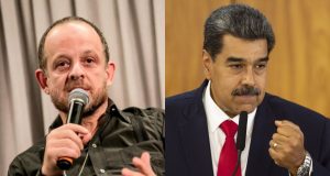 Montagem de fotos de Breno Altman e Nicolás Maduro