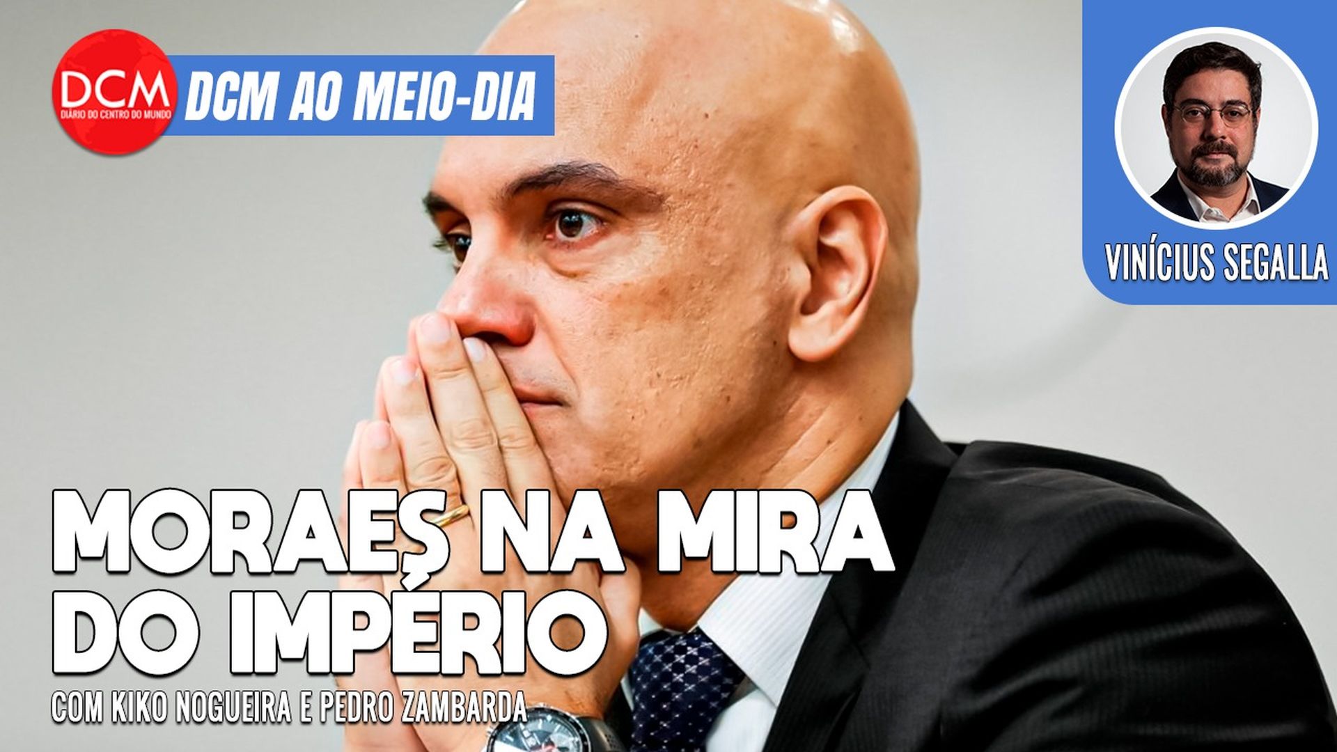 DCM Ao Meio-Dia: Michelle Bolsonaro na mira do MPF; Itamaraty ouviu Moraes sobre reação a agressão dos EUA. Foto: Reprodução/DCMTV