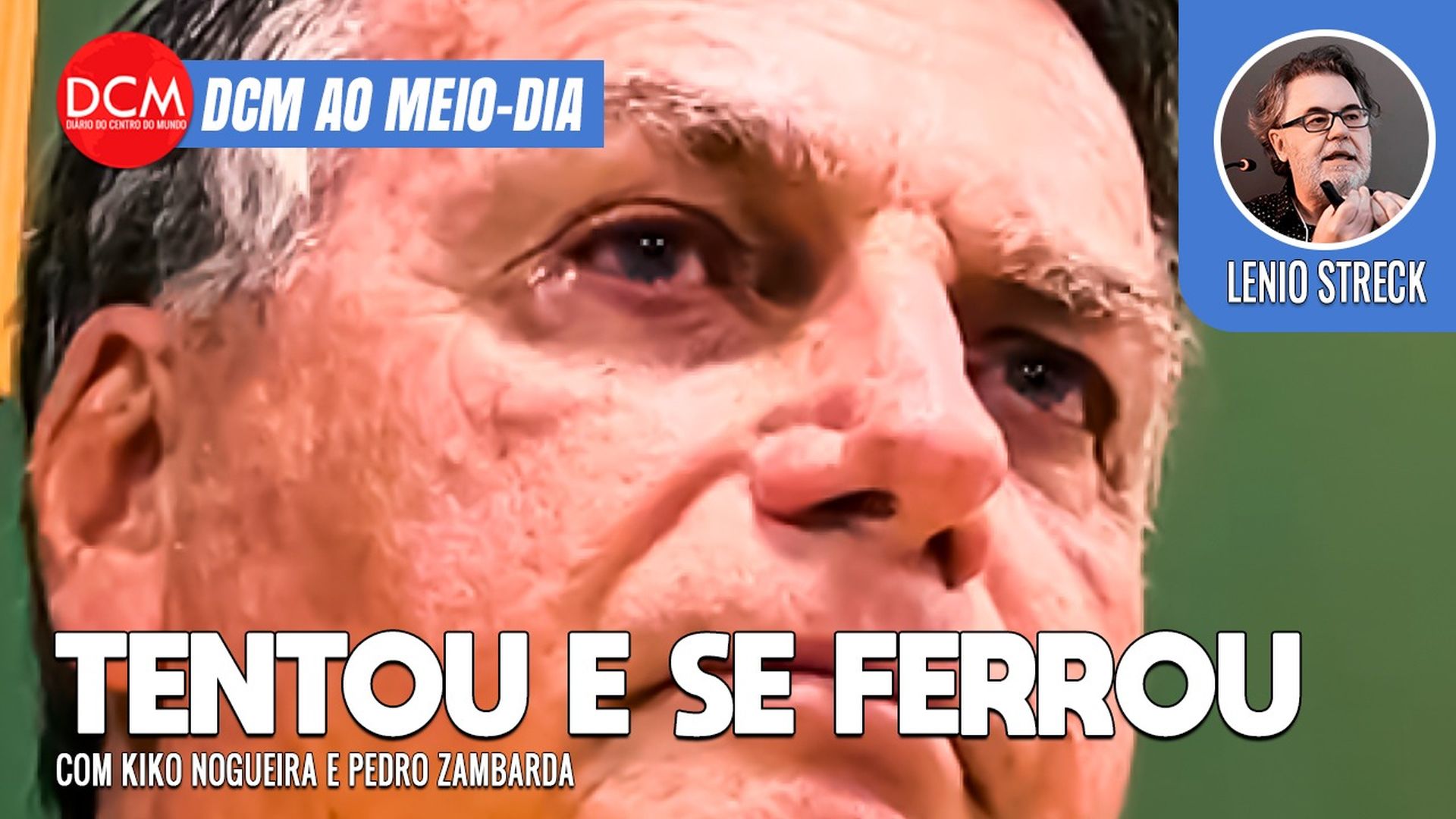 DCM Ao Meio-Dia: Bolsonaro tenta barrar investigações no STF e se complica ainda mais. Foto: Reprodução/DCMTV