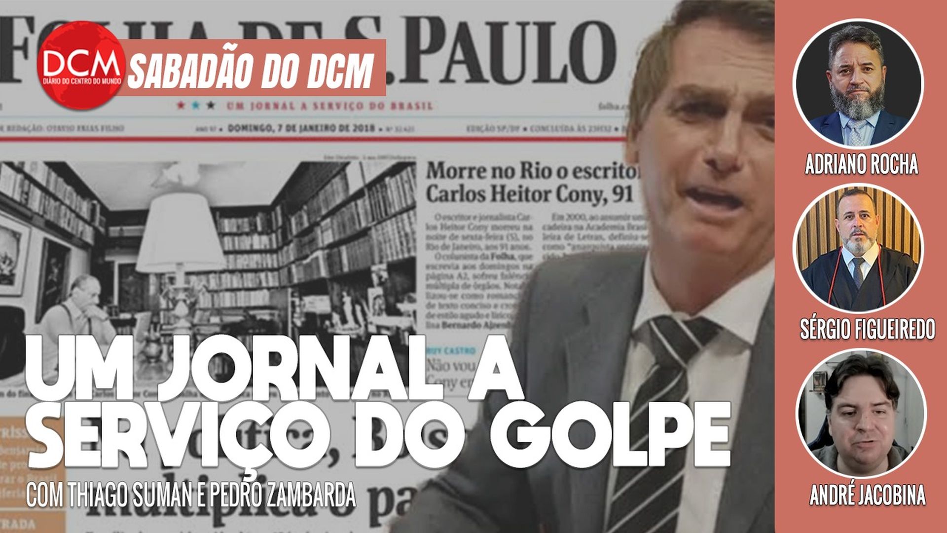 Sabadão do DCM: Lula comove militância com discurso forte e altivo; Folha defende Bolsonaro com unhas e dentes. Foto: Reprodução/DCMTV