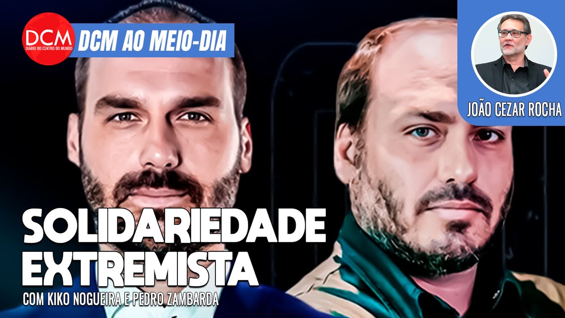 DCM Ao Meio-Dia: Rússia critica Macron após ameaça nuclear; Carlos Bolsonaro cobra solidariedade a Eduardo. Foto: Reprodução/DCMTV