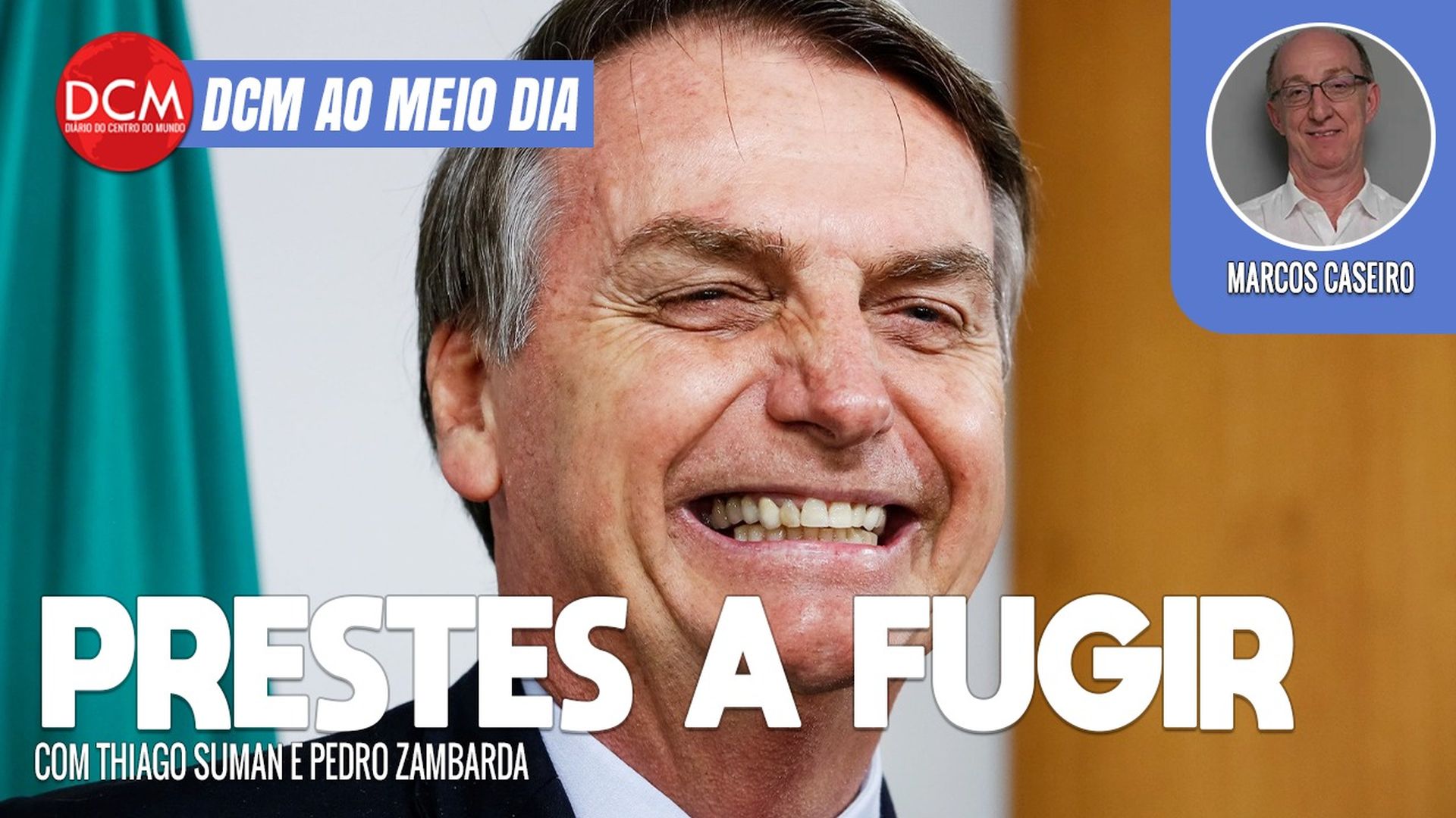 DCM Ao Meio-Dia: "Bolsonaro vai se refugiar em embaixada", diz Elio Gaspari; Trump quer minérios do Brasil. Foto: Reprodução/Montagem Pedro Zambarda/Drops de Jogos
