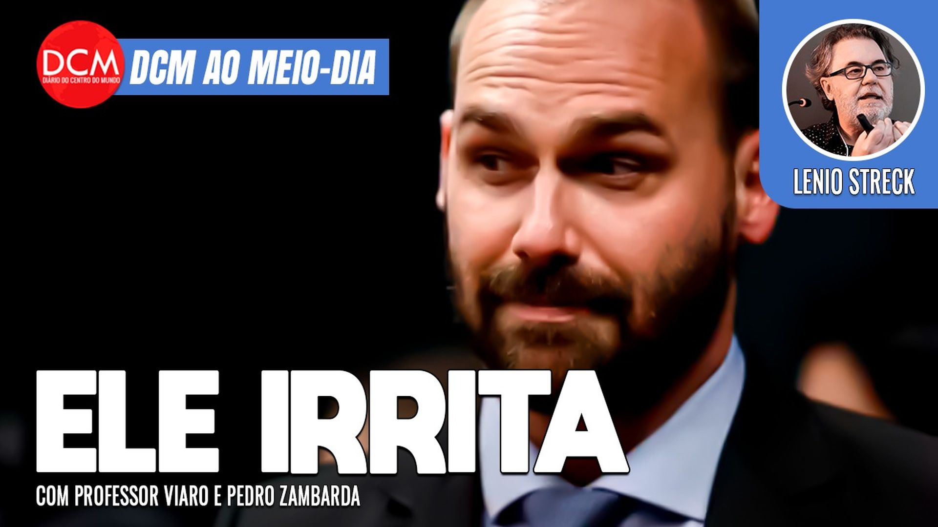 DCM Ao Meio-Dia: Eduardo Bolsonaro ataca Moraes nos EUA e acaba irritando outros denunciados no STF. Foto: Reprodução/DCMTV