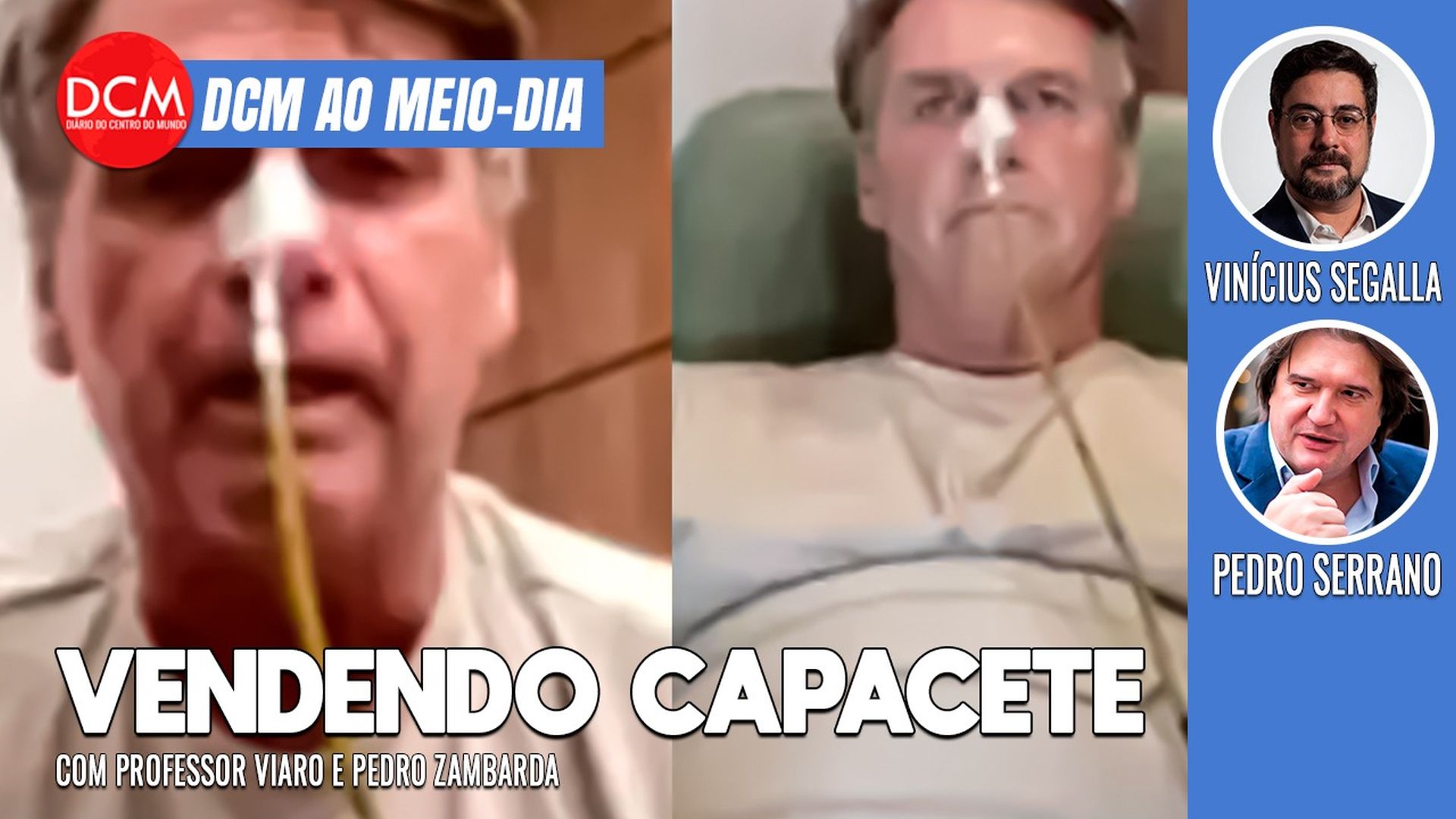 DCM Ao Meio-Dia: Bolsonaro diz que terá alta na segunda; Hipocrisia: OAB defende celular no julgamento do golpe. Foto: Reprodução/DCMTV
