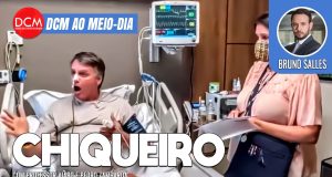 DCM Ao Meio-Dia: Bolsonaro transforma hospital em chiqueiro da extrema direita e humilha oficial de justiça. Foto: Reprodução/DCMTV